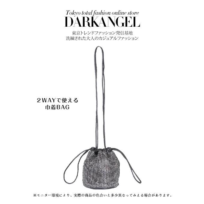 バッグ レディース 巾着バッグ ハンドバッグ ショルダーバッグ 2wayバッグ ミニバッグ キラキラ ラインストーン 2way巾着バッグ Darkangel Bgm1901 1869 Dark Angel ダークエンジェル 通販 Yahoo ショッピング