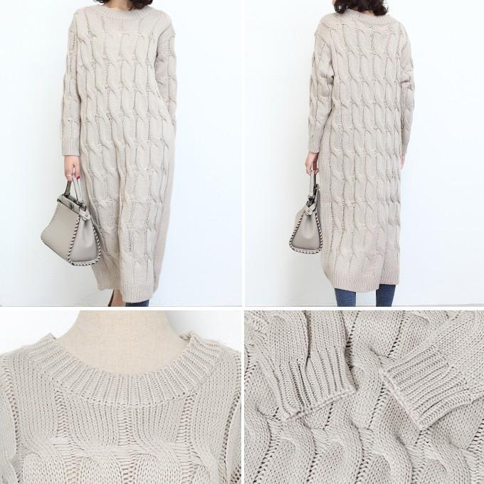 ざっくりアラン編みニットマキシワンピース ニットワンピース アランニット ニット セーター ワンピ レディース 無地 マキシ フリーサイズ 秋冬新作 Op1911 1345 Dark Angel ダークエンジェル 通販 Yahoo ショッピング