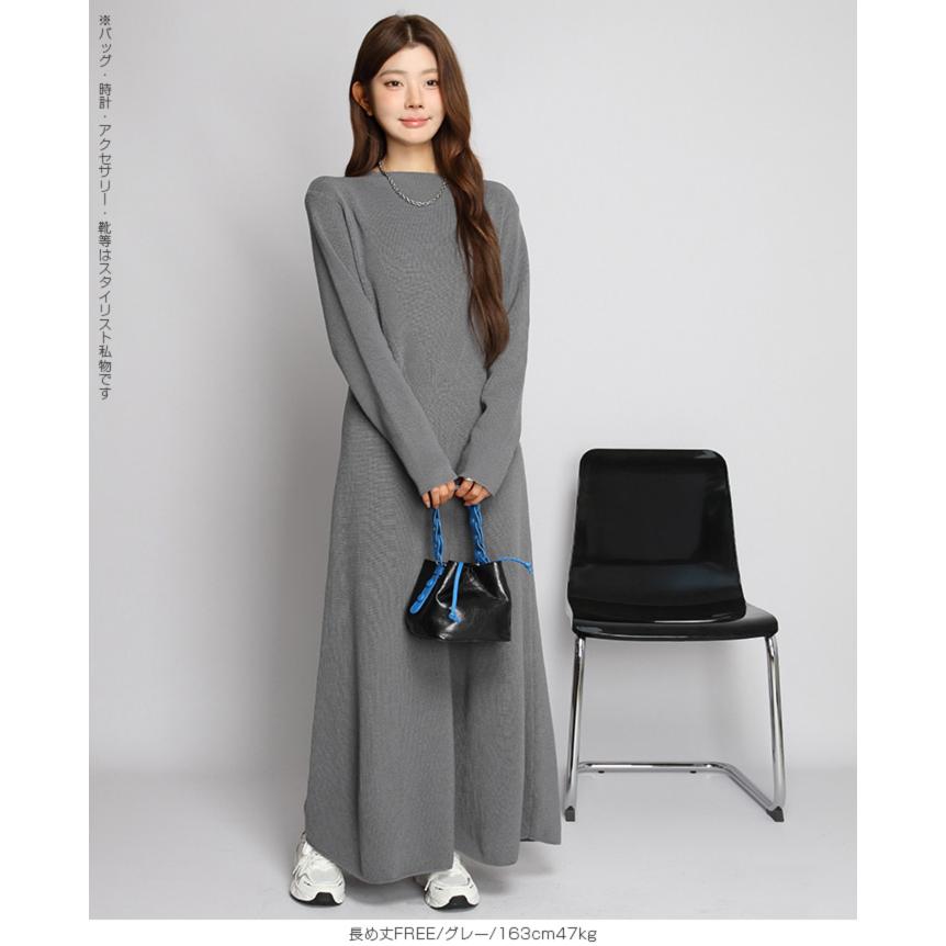 ダークグレー ニットワンピース 長袖 Dark Angel（ダークエンジェル） ワンピース ニット ニットワンピース
