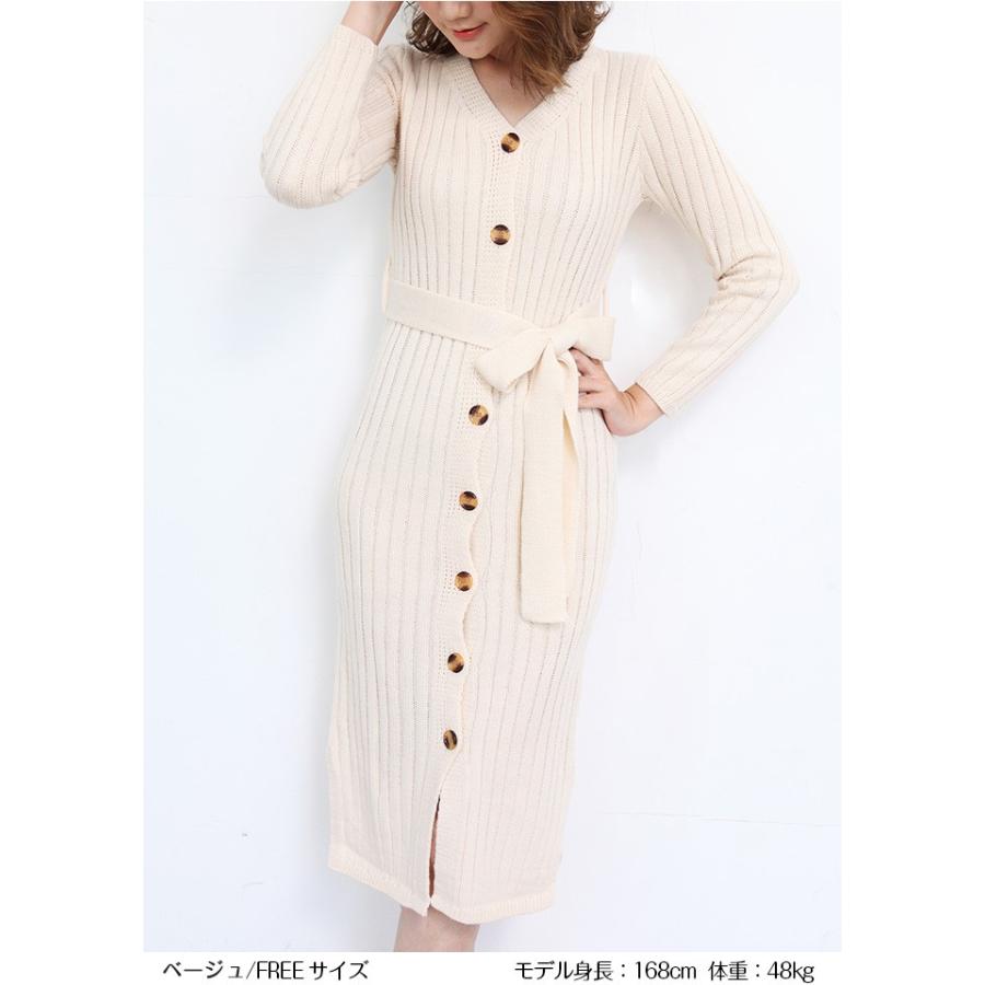 ニットワンピース 2way リブ レディース 秋冬 40代 ロング おしゃれ タイト カーディガン シンプル 長袖 上品 通勤 きれいめ 無地 ゆったり マキシ丈 黒 新作 Ot1909 1004 Dark Angel ダークエンジェル 通販 Yahoo ショッピング