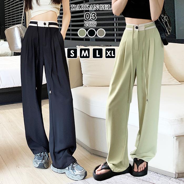 Dark Angel ワイドパンツ レディース タックワイドパンツ タック Dark Angel ワイドパンツ レディース タックワイドパンツ タック