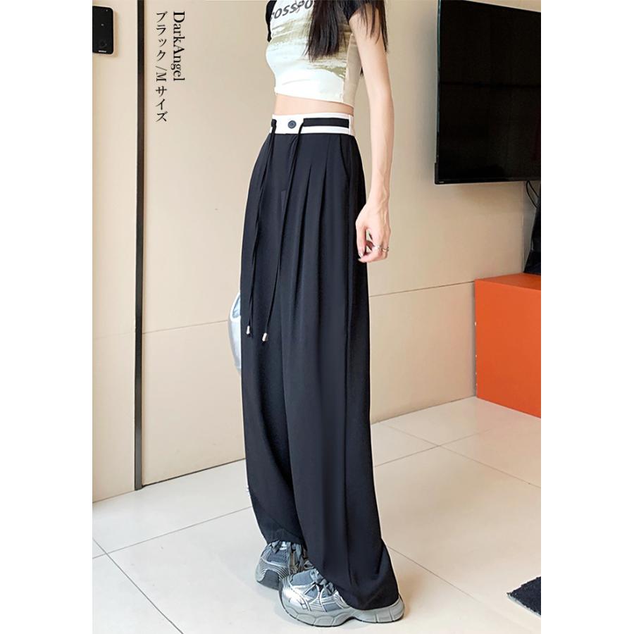 タグ付き未使用　ドライシアークロス2Bジャケット　タックパンツ　38 Dark Angel ワイドパンツ レディース タックワイドパンツ タック