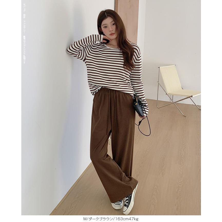 クロエダークブラウン プリーツ サルエルパンツ34 クロエダーク