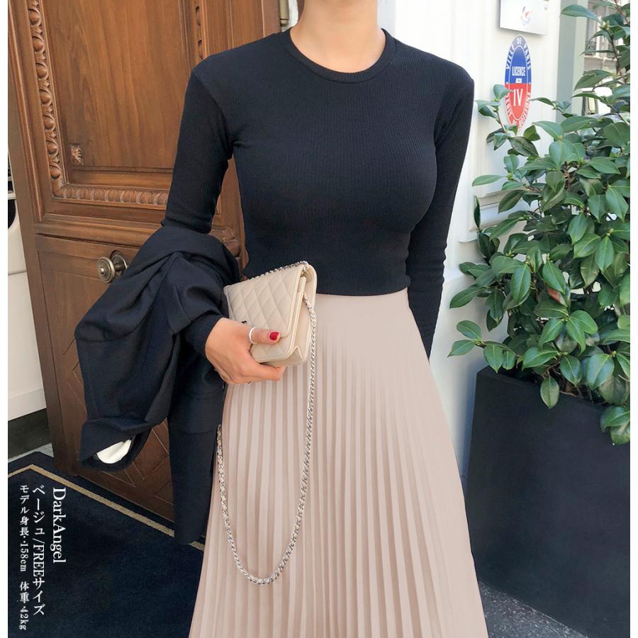 プリーツスカート レディース ロング 秋冬 冬 コーデ メルトン素材 ウエストゴム マキシ丈 大人 オフィス 美脚 あったか 無地 黒 40代 50代 新作 安い Sk1911 1215 Dark Angel ダークエンジェル 通販 Yahoo ショッピング