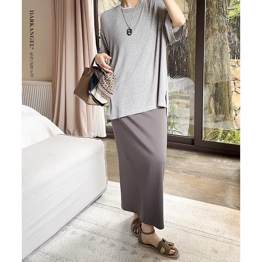 新品未使用　DRKSHDダークシャドウ　ロングスカート　レディース　タイト タイトスカート RICK OWENS DRKSHDW(リックオウエンス ダークシャドウ