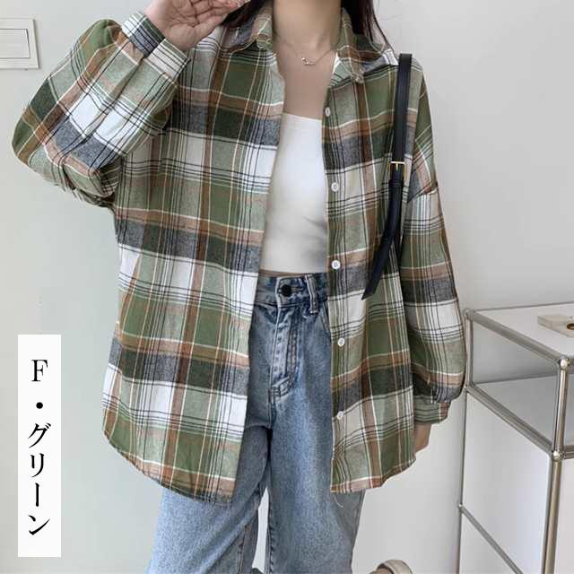 Dark Angel ドロップショルダーチェックシャツ ブラウス 秋 Dark Angel ドロップショルダーチェックシャツ ブラウス 秋
