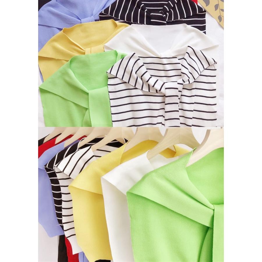 肩掛け風フェイクカーデ ニット フェイクカーデ トップス レディース 肩掛け風 腰巻き 2way 着回し プロデューサー巻 薄手 フリー Tp1908 0754 Dark Angel ダークエンジェル 通販 Yahoo ショッピング