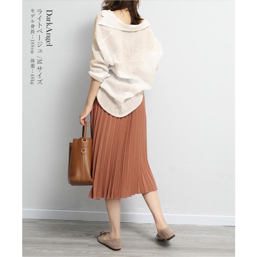 リネンタッチシャツブラウス ブラウス レディース 長袖 夏 シャツ 羽織り 涼しい ゆったり おしゃれ オフィス カジュアル コットン シアー 春夏 Tp06 Dark Angel ダークエンジェル 通販 Yahoo ショッピング