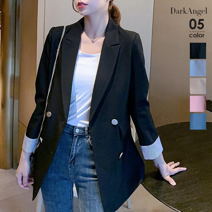 テーラードジャケット ダブルジャケット レディース 40代 30代 S M L Xl 2xl 春 ダブルブレスト ジャケット ダブルボタン アウター 羽織り 大きいサイズ Tp2103 2871 Dark Angel ダークエンジェル 通販 Yahoo ショッピング
