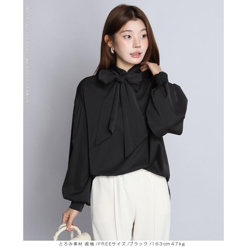 Dark Angel（ダークエンジェル） バルーンスリーブリボンブラウス