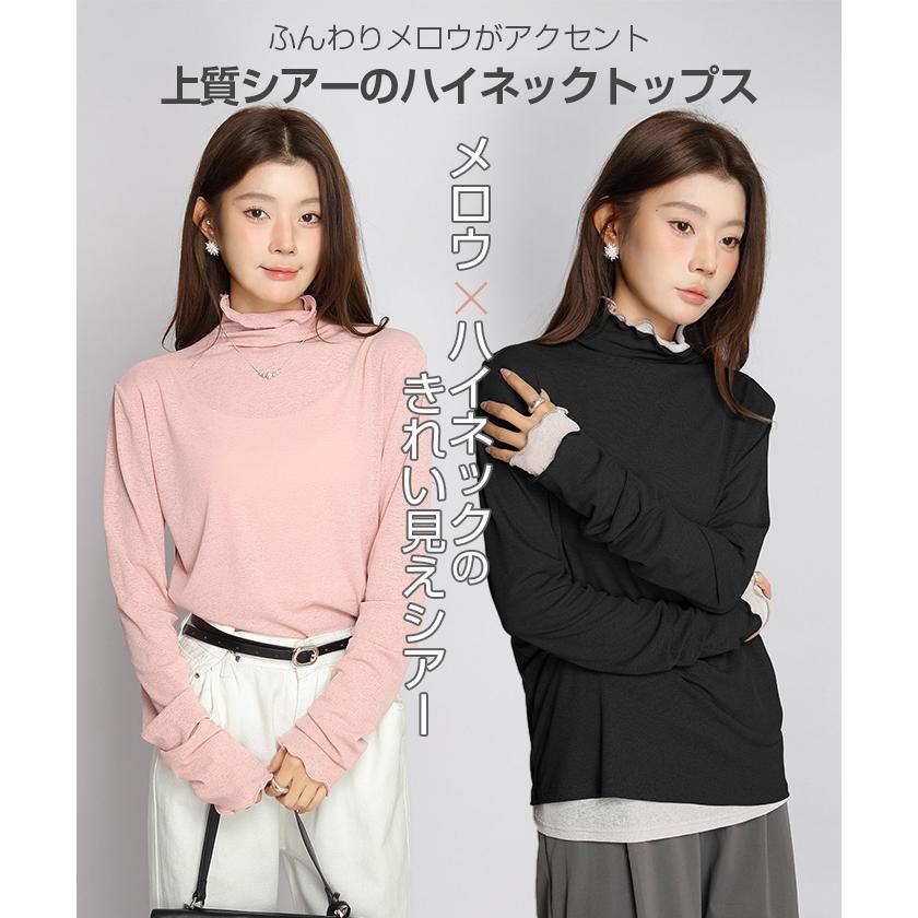 Dark Angel（ダークエンジェル） ロンt レイヤード シアー トップス t