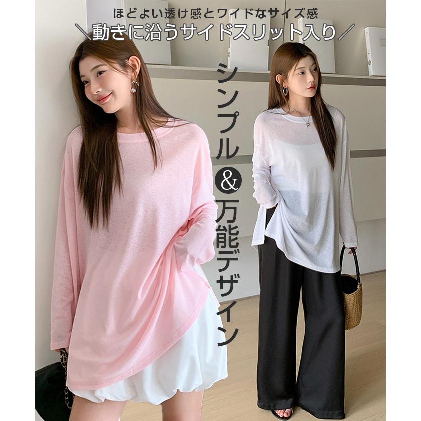 Dark Angel（ダークエンジェル） ロンt レイヤード シアー トップス t