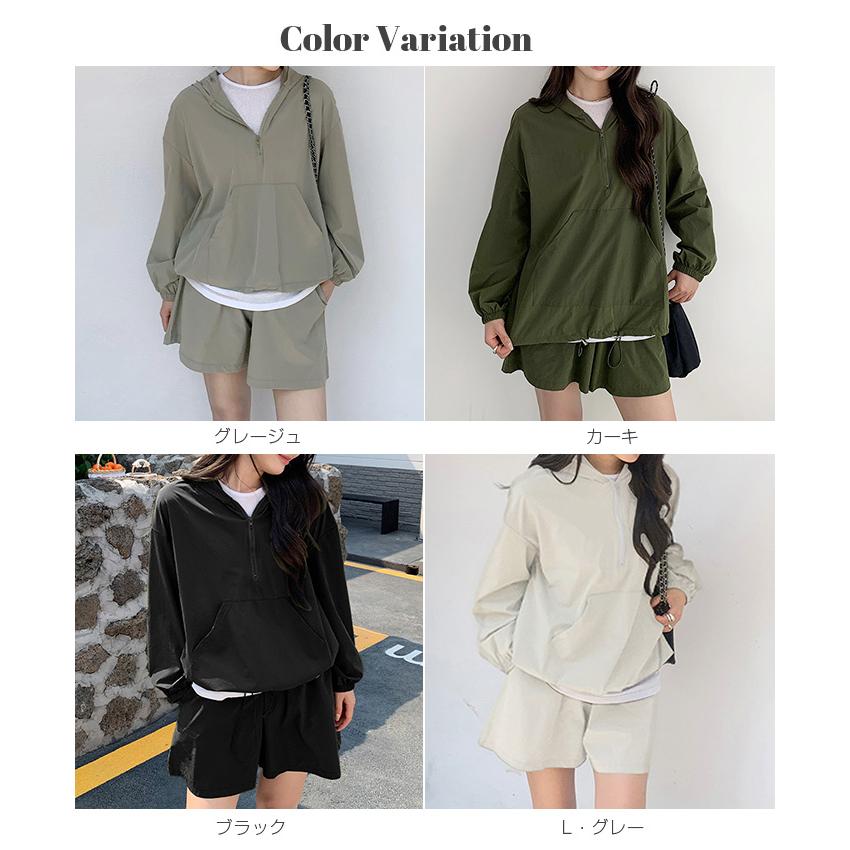 く*ん様 On Water Proof Anorak 防水ハーフジップパーカー 水陸両用 アノラックパーカー パーカー ハーフジップ ショーツ