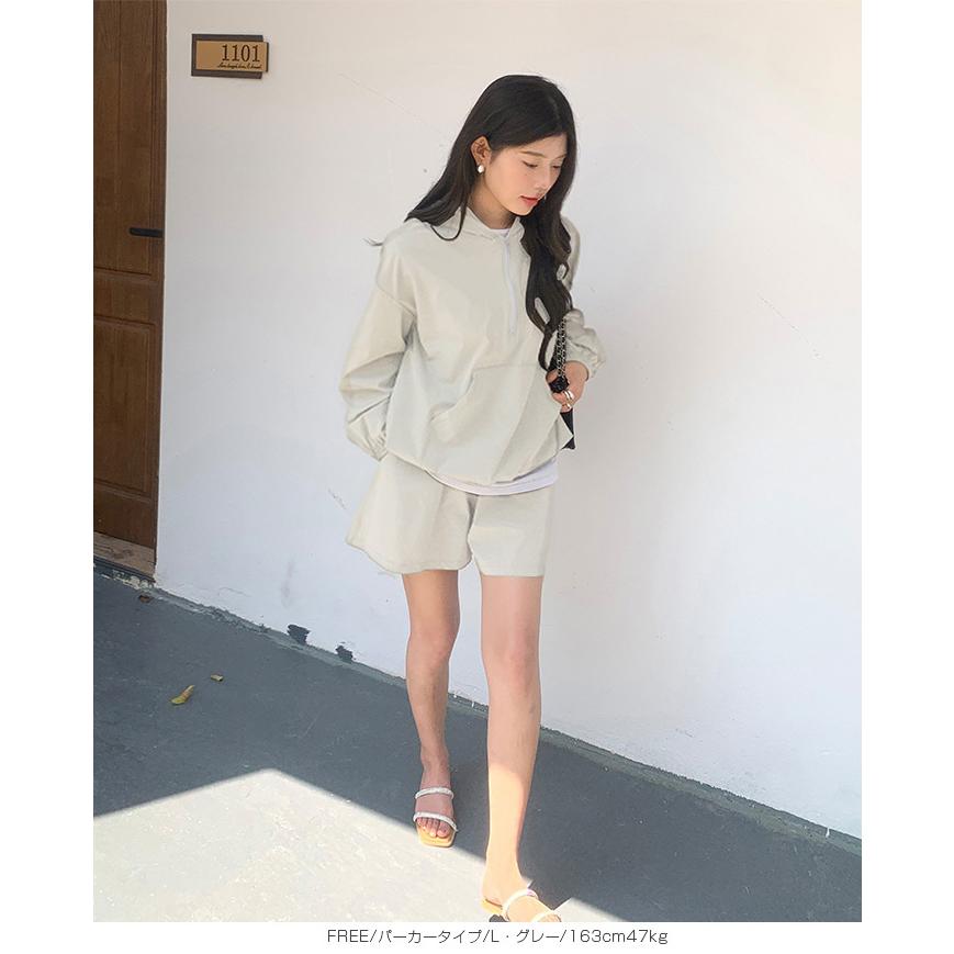 水陸両用アノラックラッシュガードセットアップ フード付き 水陸両用 アノラックパーカー パーカー ハーフジップ ショーツ ショートパンツ 体型カバー 速乾 UV |  | 12