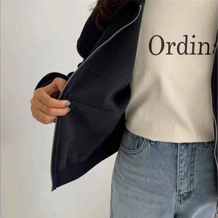 極美品✨ルネ パールメッシュニットパーカー ダブルジップ
