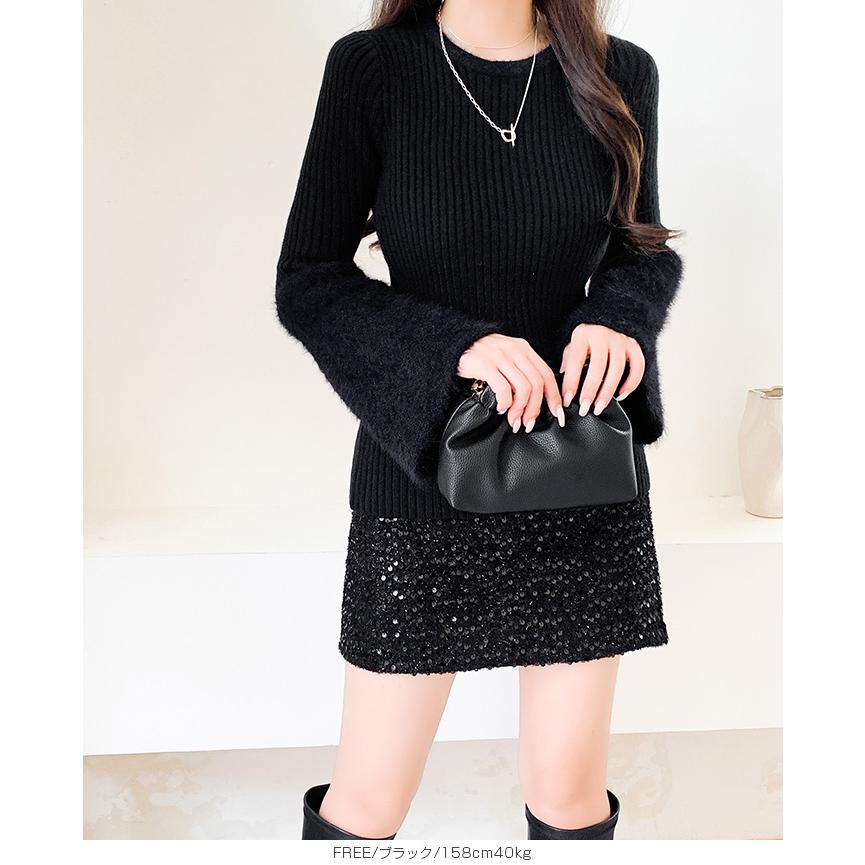 Dark Angel（ダークエンジェル） シャギーフレアスリーブニット