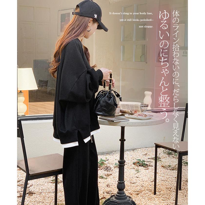 Dark Angel（ダークエンジェル） 裏ミンク裏起毛トレーナー 重ね着風