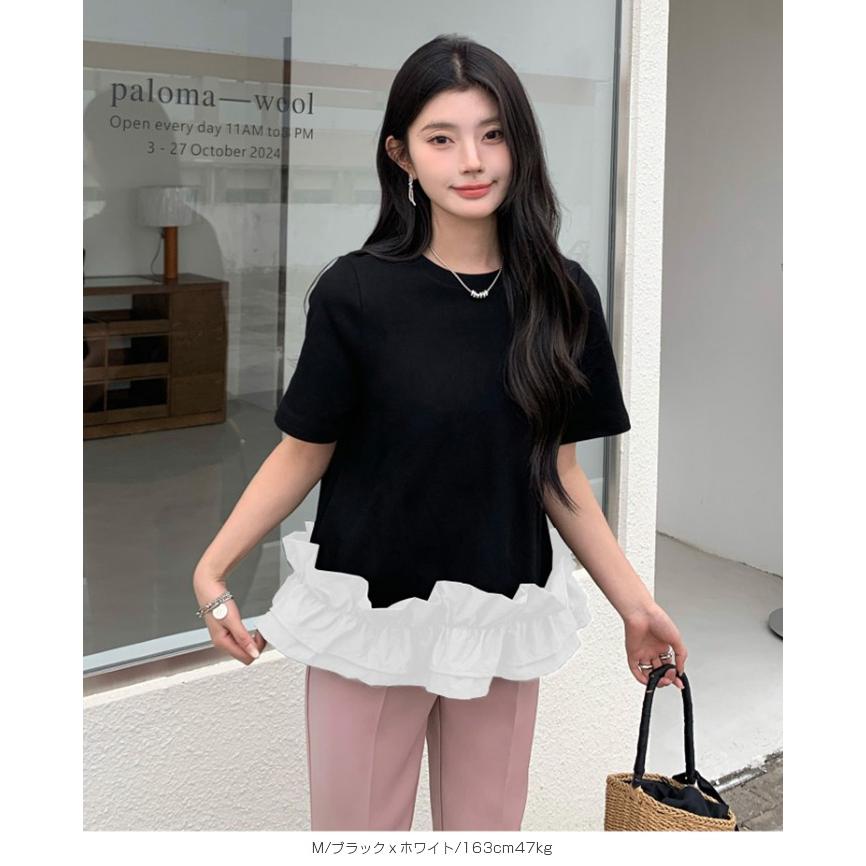 UNMINOU ドビーフリル ブラウス 黒 ブラック アンミヌ 半袖 トップス 楽天市場】【17%OFFクーポン☆】ポプリン袖ギャザーブラウス