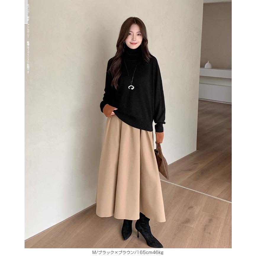 Dark Angel（ダークエンジェル） ニット タートルネック 配色リブ