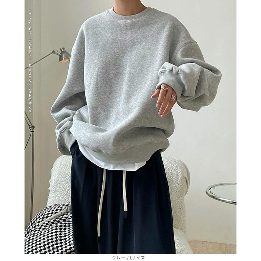 AMAZINGCRE フーディー 新作 長袖スウェット シンプル×大人コーデ対応 シンプル大人カジュアル。ワンポイント胸刺繍裏起毛スウェットパーカー