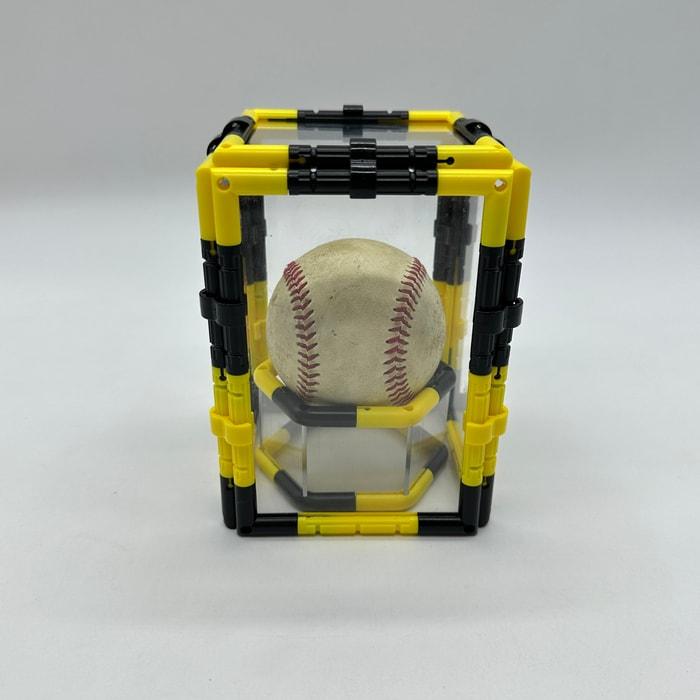 虎柄 サインボール チューブ スタンド 5cm高 ケースセット トラ柄 タイガー tiger ボールスタンド ディスプレイ ボール置き台 ボール収納 | 