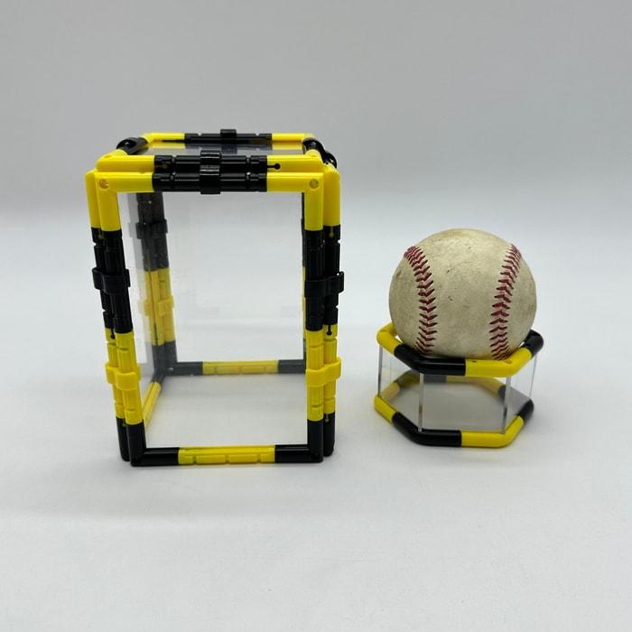 虎柄 サインボール チューブ スタンド 5cm高 ケースセット トラ柄 タイガー tiger ボールスタンド ディスプレイ ボール置き台 ボール収納 |  | 09