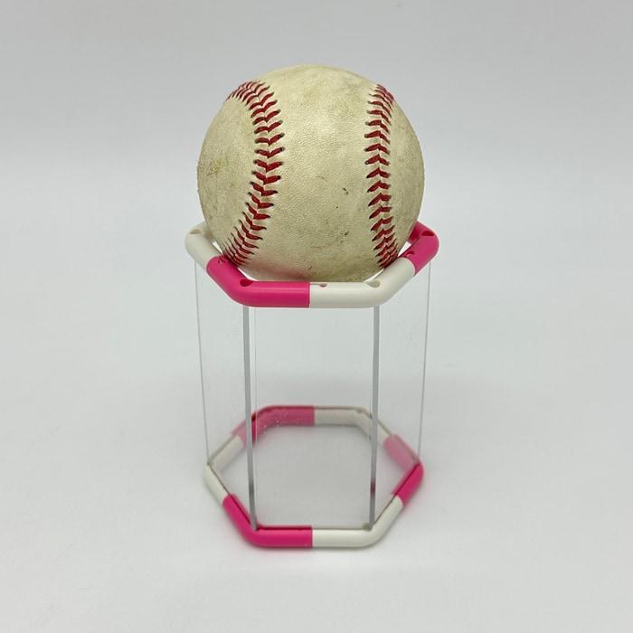 虎柄 サインボール チューブ スタンド 11cm高 ケースセット トラ柄 タイガー tiger ボールスタンド ディスプレイ ボール置き台 ボール収納 |  | 08