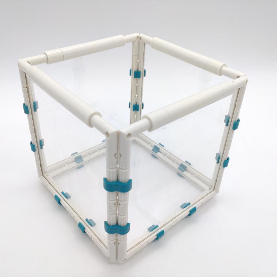 アニマルケージ バスケット 正方形【小】組み立てキット キャリーケース キャリー ポータブルケージ 掃除 お出かけ 旅行 病院 ニューノーマルブロック |  | 04