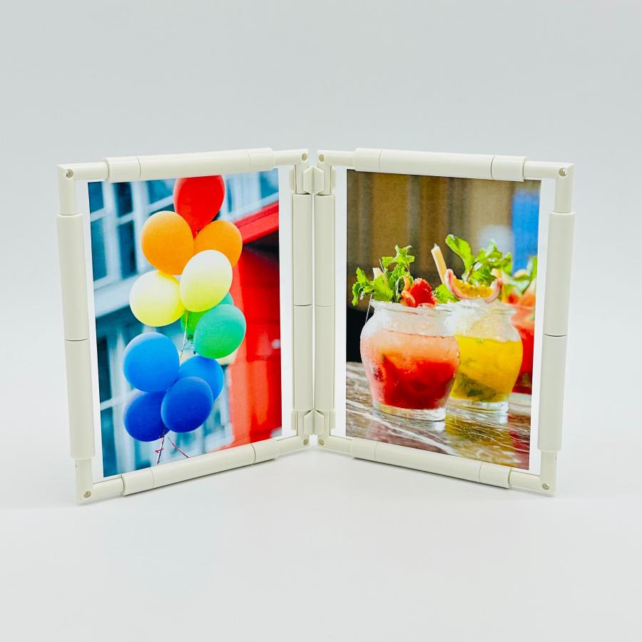 デコレーションフォトフレーム A6サイズ２面 組み立てキット 写真たて 縦横兼用  カラフル シンプル 推し活 ニューノーマルブロック |  | 05