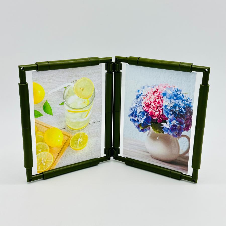 デコレーションフォトフレーム A6サイズ２面 組み立てキット 写真たて 縦横兼用  カラフル シンプル 推し活 ニューノーマルブロック |  | 09