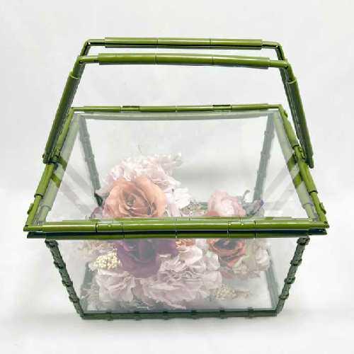 フラワー ケース バスケット A4 クリア カバー 花 透明 おしゃれ インテリア デザイン かわいい プレゼント ニューノーマルブロック |  | 01