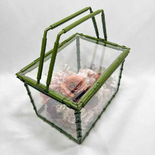 フラワー ケース バスケット A4 クリア カバー 花 透明 おしゃれ インテリア デザイン かわいい プレゼント ニューノーマルブロック |  | 02