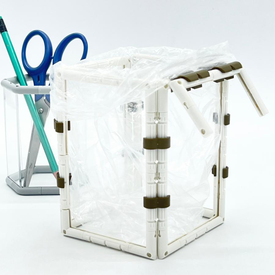 ハムスターサークル ダストボックス【小】ごみ箱 ごみ入れ 整理整頓 引っ掛け 吊り下げ 透明 クリア ニューノーマルブロック |  | 06