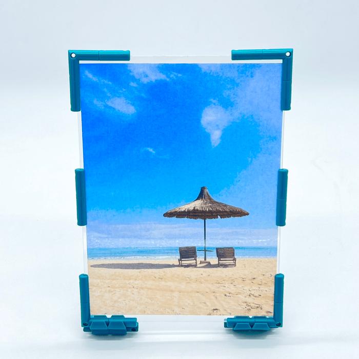 フォトパネル  1面  A5サイズ 組み立てキット 手作り 考えて創る 写真立て 組み換え自由 ニューノーマルブロック |  | 01