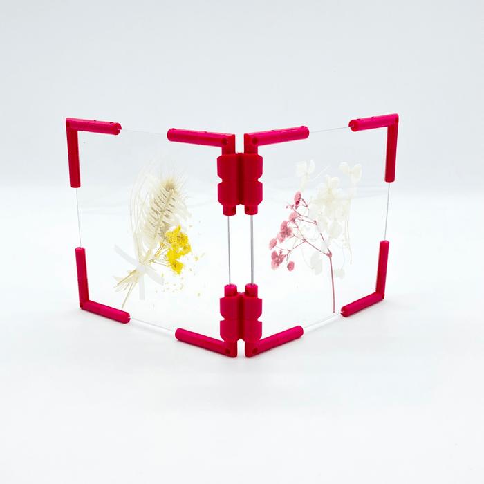 フォトパネル  2面  12cm×12cm 組み立てキット 手作り 考えて創る 写真立て 組み換え自由 ニューノーマルブロック |  | 02