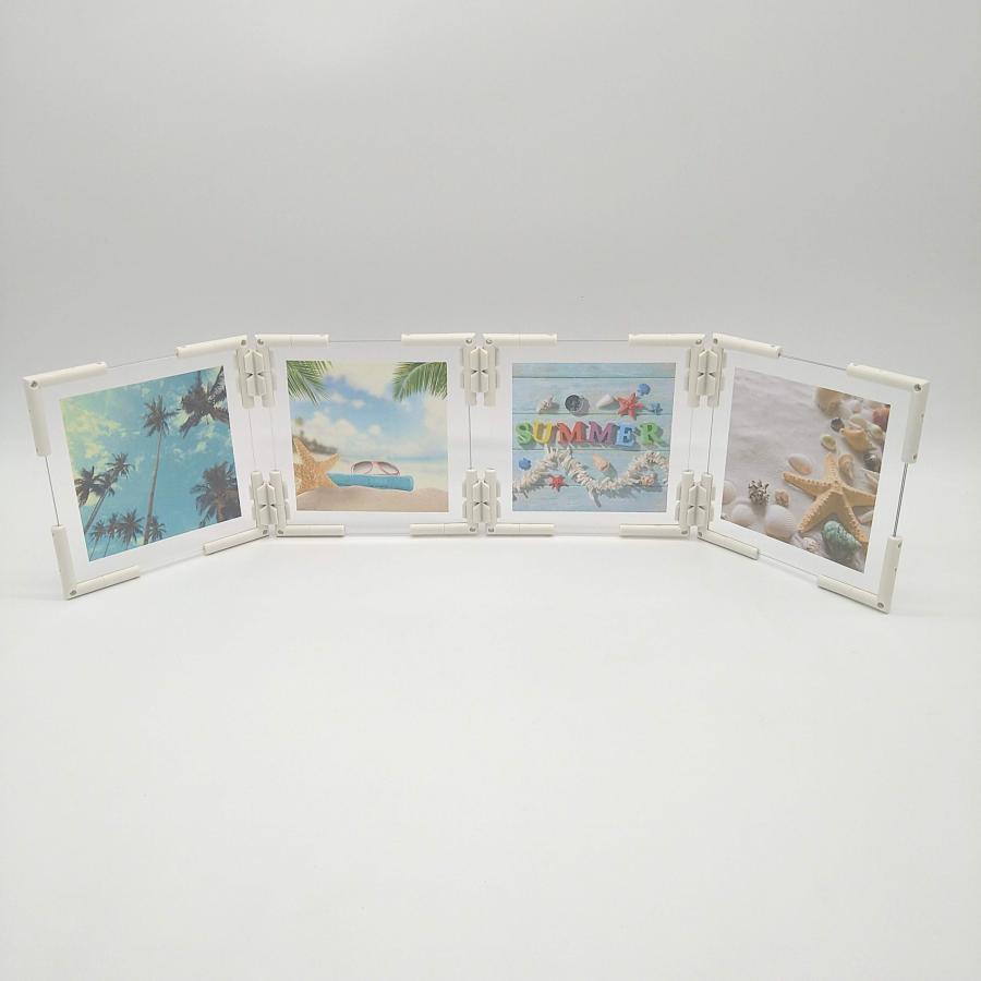 フォトパネル  4面  15cm×15cm 組み立てキット 手作り 考えて創る 写真立て 組み換え自由 ニューノーマルブロック |  | 01