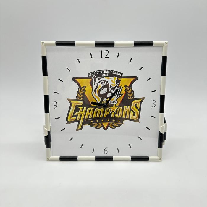 阪神タイガース　2003年優勝記念　電波オルゴールクロック 阪神タイガース優勝記念 クロックフレーム タイガースファン