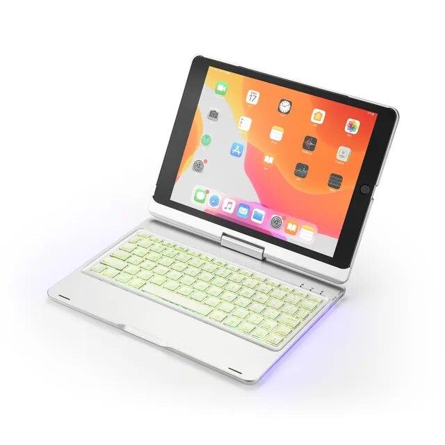 IPad 10.2インチ用のBluetoothワイヤレスキーボード,軽量,アルミニウム合金,ロータリー,軽量,新品｜newold-goods｜15