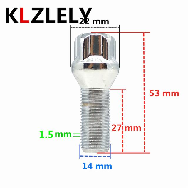 1セットM14 1.5ホイールロックボルトタイヤ盗難防止ネジナットbmw E65 E66 E67 730 745 740 750 760私は李d X3｜newold-goods｜03