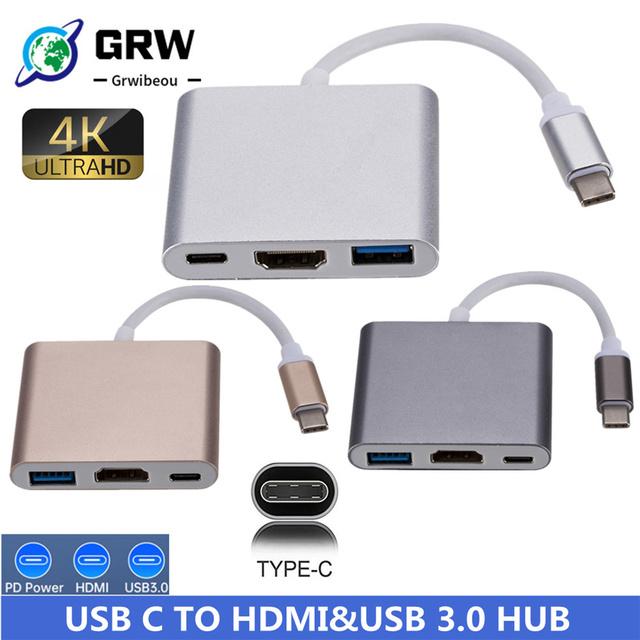 Usb c hdmiタイプc hdmi mac 3.1変換アダプタtypec hdmi/usb 3.0/タイプcアップルmacbookアダプタusbc｜newold-goods｜10