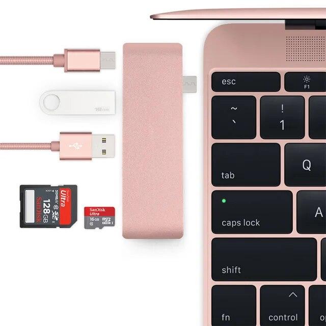 Usb cハブタイプcアダプタドッキングステーション2 usb 3.0 tf sdリーダーpdサンダーボルト3 macbook proの空気M1 20｜newold-goods｜13