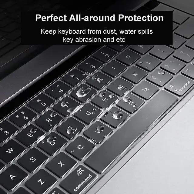 Macbook pro 2021インチm1max a2442 a2485用の超薄型防水tpuキーボードプロテクターフィルム｜newold-goods｜11