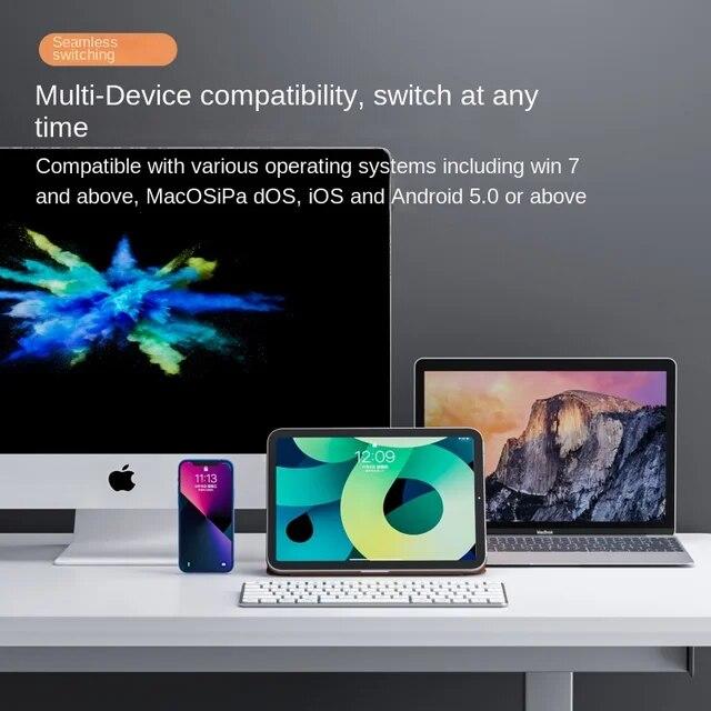 Ifxlife-iPad,ラップトップ,デスクトップ,Windows,Mac用のBluetooth接続の魔法のキーボード｜newold-goods｜06