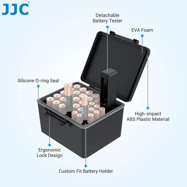 単4電池付き収納ボックス,JJC-AA,aa,aaa電池用ケース,防水,耐衝撃性,収納ボックス,aaa電池18650｜newold-goods｜06