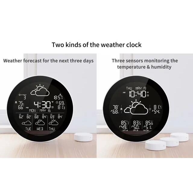 Tuya-屋内および屋外のデジタル体温計,温度と湿度センサーを備えたスマート気象ステーション｜newold-goods｜15