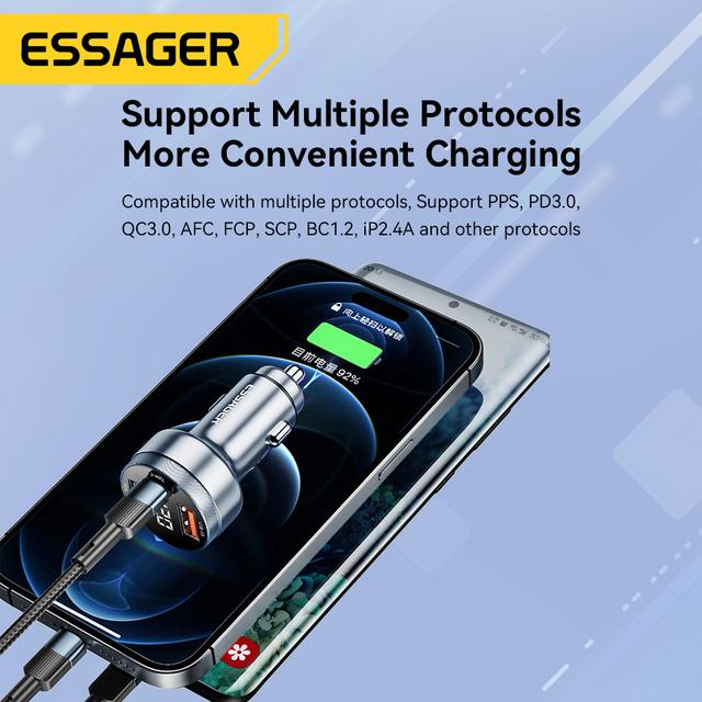 Essager-Xiaomi,Samsung,iPad,タブレット用のUSBタイプC充電器80W,iPhone 14 13,Huawei,Xiaomi｜newold-goods｜04