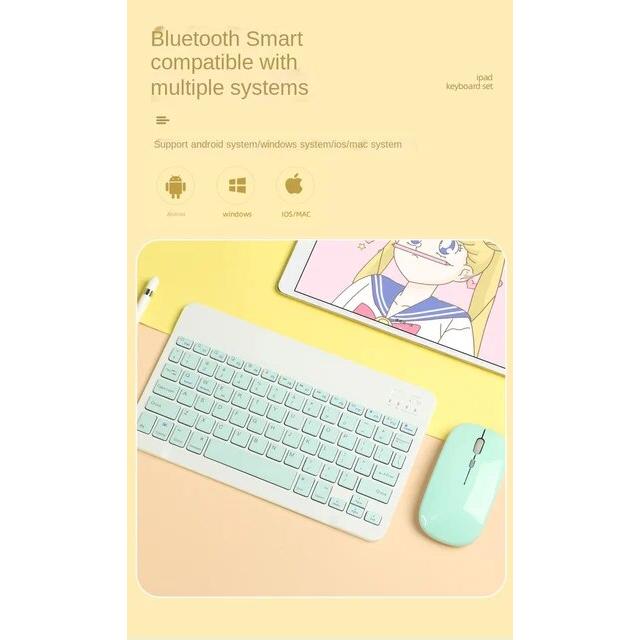 IPad,Android,iOS,PC,ラップトップ用の超薄型,ピンク,緑,青,紫のミニBluetoothワイヤレスキーボード｜newold-goods｜19