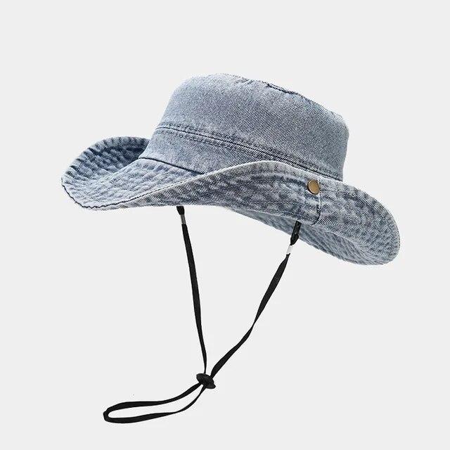 女性と女の子のための純粋な綿のデニムキャップ,色あせた調節可能な安全帽子,広いサンハット,送料無料｜newold-goods｜19