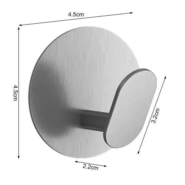 壁フック,耐食性,バスルーム用,シンプルな取り付けフック,壁フック,鍵ホルダー,広く使用,4個｜newold-goods｜10
