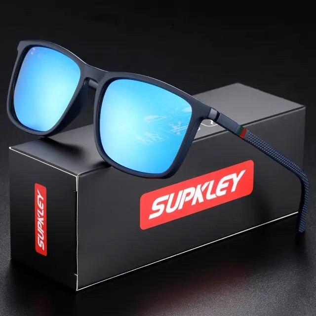 Supkleyスポーツサングラス男性用偏光快適ウェアスクエア Supkleyスポーツサングラス男性用偏光快適ウェアスクエア